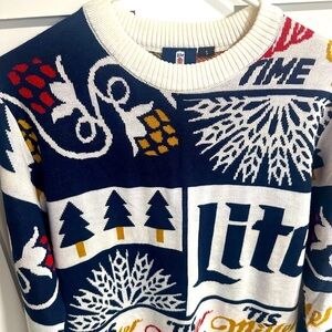 Miller Lite Holiday sweater. Size small.